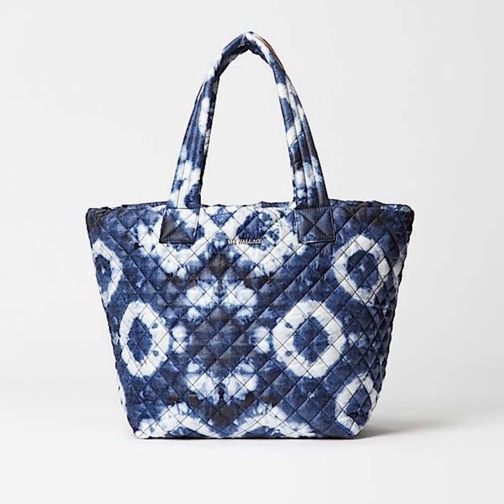 MZ Wallace Indigo Tie Dye Medium Metro Tote